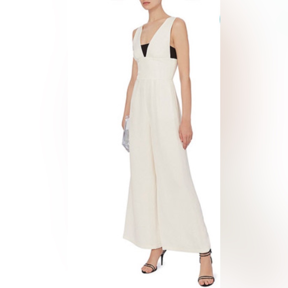 Fleur du Mal Cream Jumpsuit, size 6